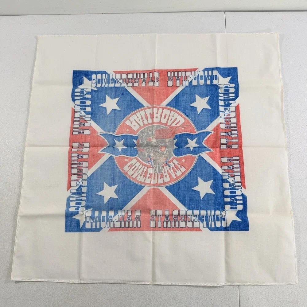 Vintage Confederate Railroad 1992 Country Music Bandana Scarf 22